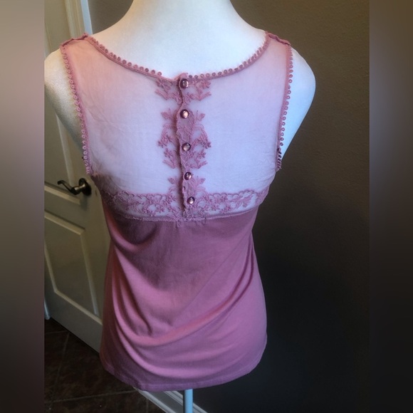 Vintage dusty Rose Top from Lily White Size Small - Picture 4 of 6